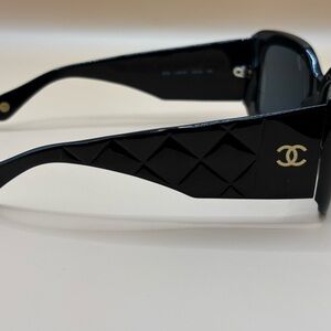 Vintage Chanel Black Sunglasses